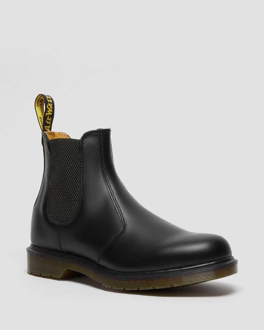 Dr. Martens 2976 Smooth Nahka Miesten Chelsea Nilkkurit - Mustat Nilkkurit [675-LRIOAQ]